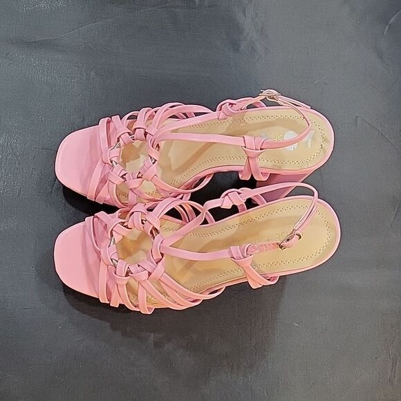 BRAND NEW CHASE+CHLOE BLOCK HEEL OPEN TOE MULTI-STRAP SANDAL - Picture 6 of 15